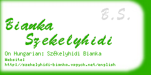 bianka szekelyhidi business card